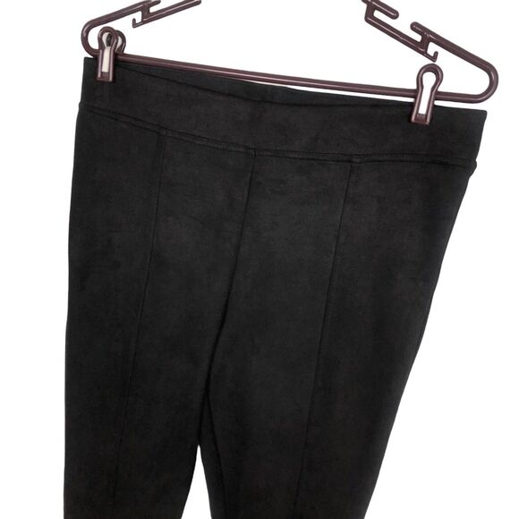 Andrew Marc Black Leggings Faux Suede Women's Size Medium - Picture 2 of 6